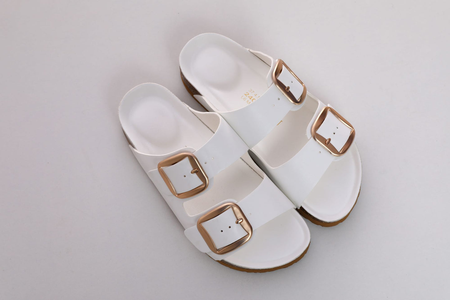 SUFU Autumn New Women's Cork Slides Fashion Soft Slippers Couple Beach Shoes Outdoor Walking Wear White