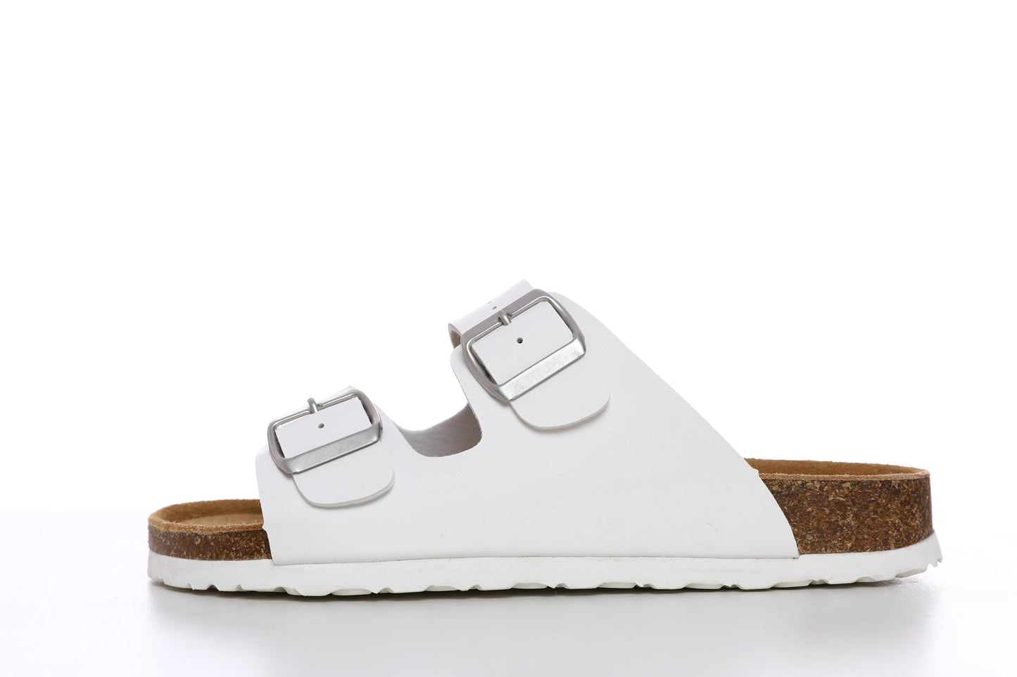 SUFU Fashion Cork Slides for Women Comfortable Couple Beach Shoes Casual Outdoor Slippers White Sandals