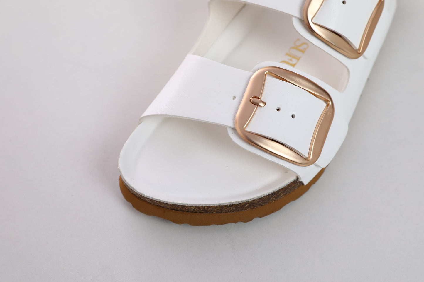 SUFU Autumn New Women's Cork Slides Fashion Soft Slippers Couple Beach Shoes Outdoor Walking Wear White