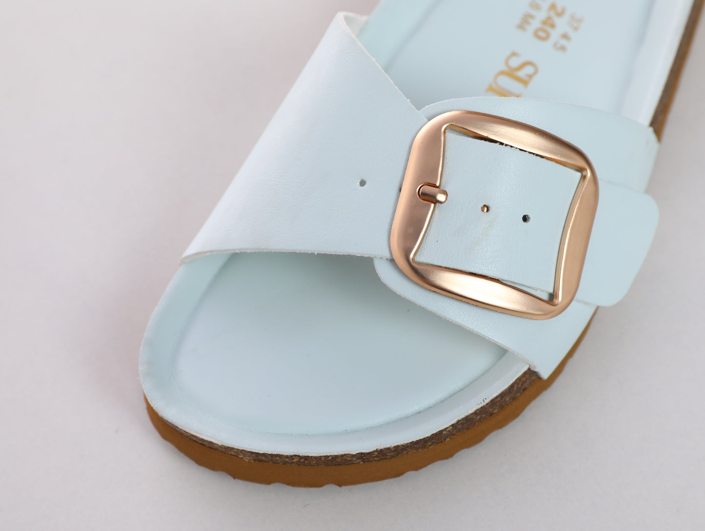 SUFU Summer Women's Sandals PU Leather Shoes Comfortable And Breathable Family Footwear Slippers Blue Sandals