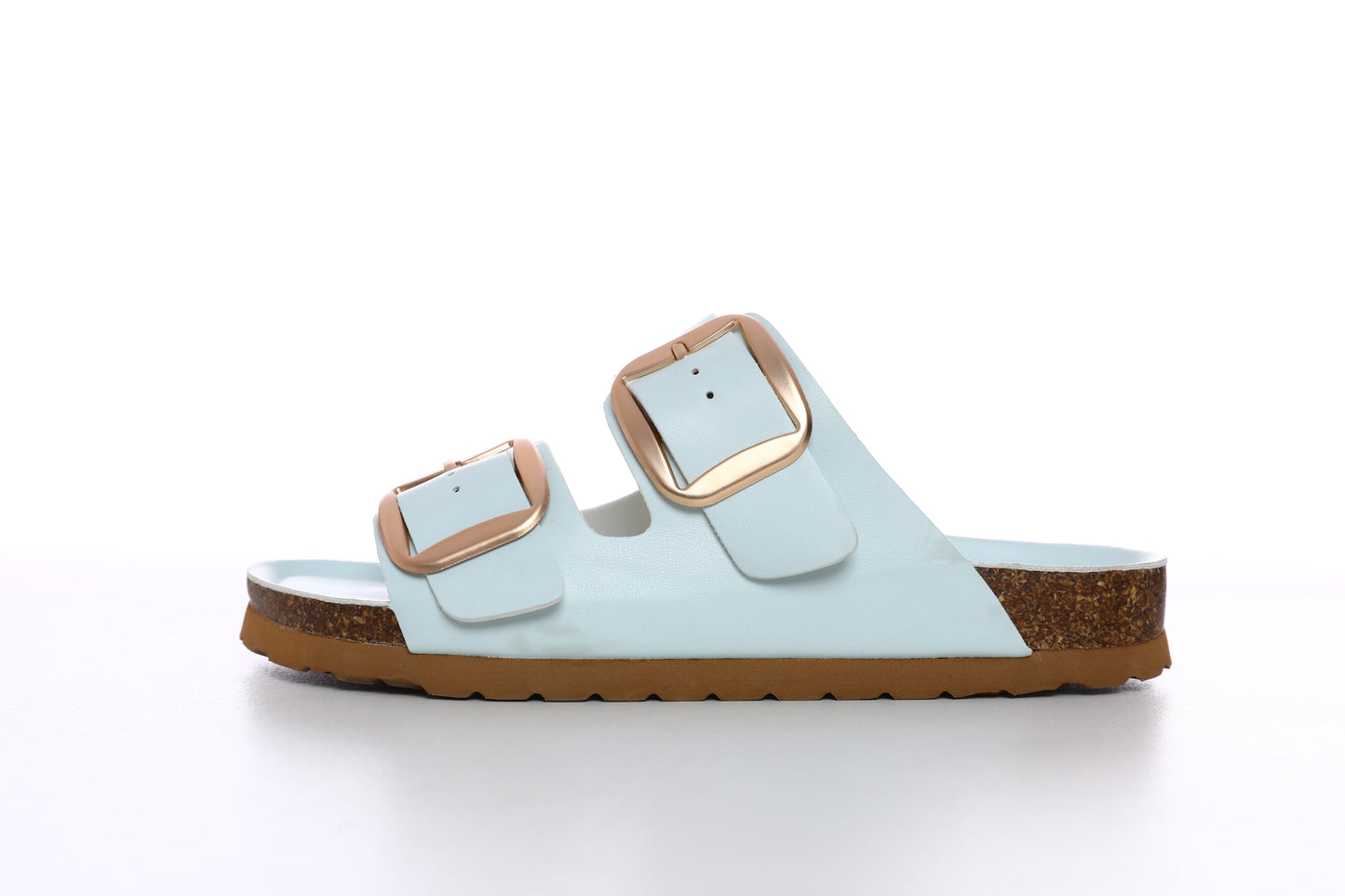 SUFU Autumn New Women's Cork Footbed Sandals Breathable Slippers Couple Beach Shoes Outdoor Leisure Wear Blue Sandals